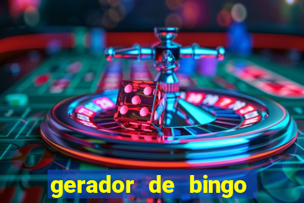 gerador de bingo de palavras